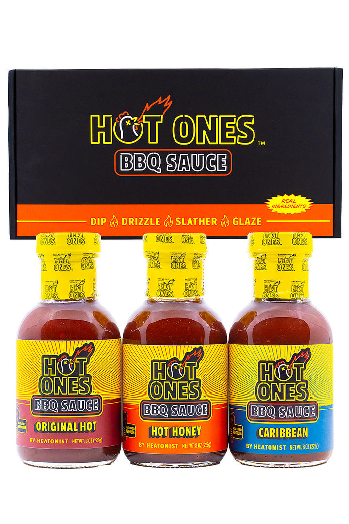 Hot Ones BBQ Trio Pack (Original / Hot Honey / Caribbean) V9