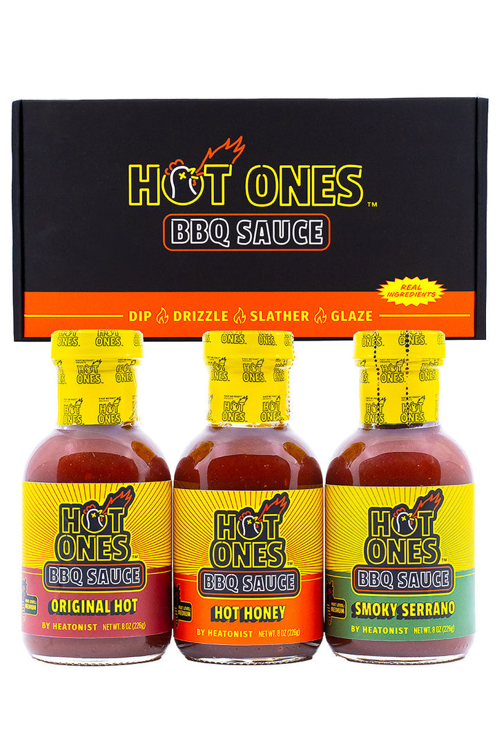 Hot Ones BBQ Trio Pack (Original / Hot Honey / Smoked Serrano) K9