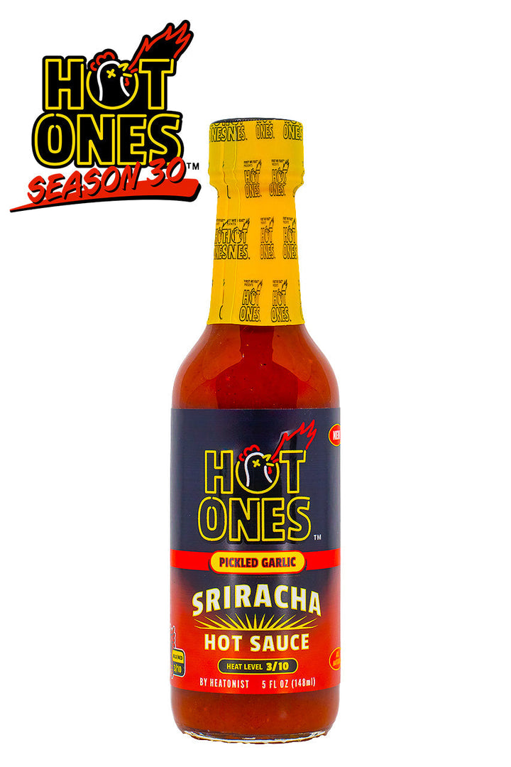 Pickled Garlic Sriracha | Hot Ones Hot Sauce N8