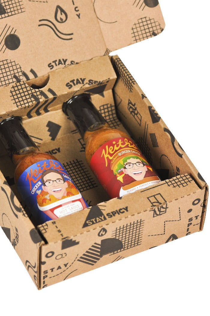 Chicken & Burger Hot Sauce Duo Pack | Keith's R3